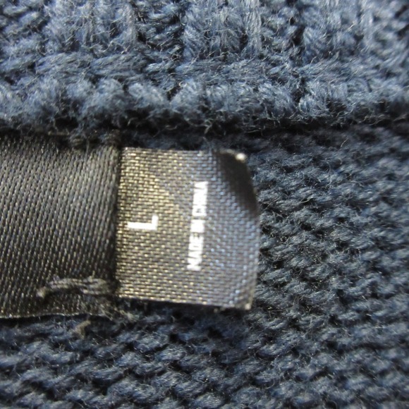 Cuts Clothing 1/4 Zip Long Sleeve Pullover Knit Sweater Men L Blue Casual 656 - Picture 5 of 11